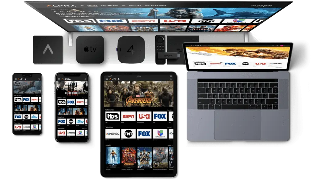 Sky IPTV streaming service on smart TV